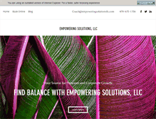 Tablet Screenshot of empoweringsolutionsllc.com